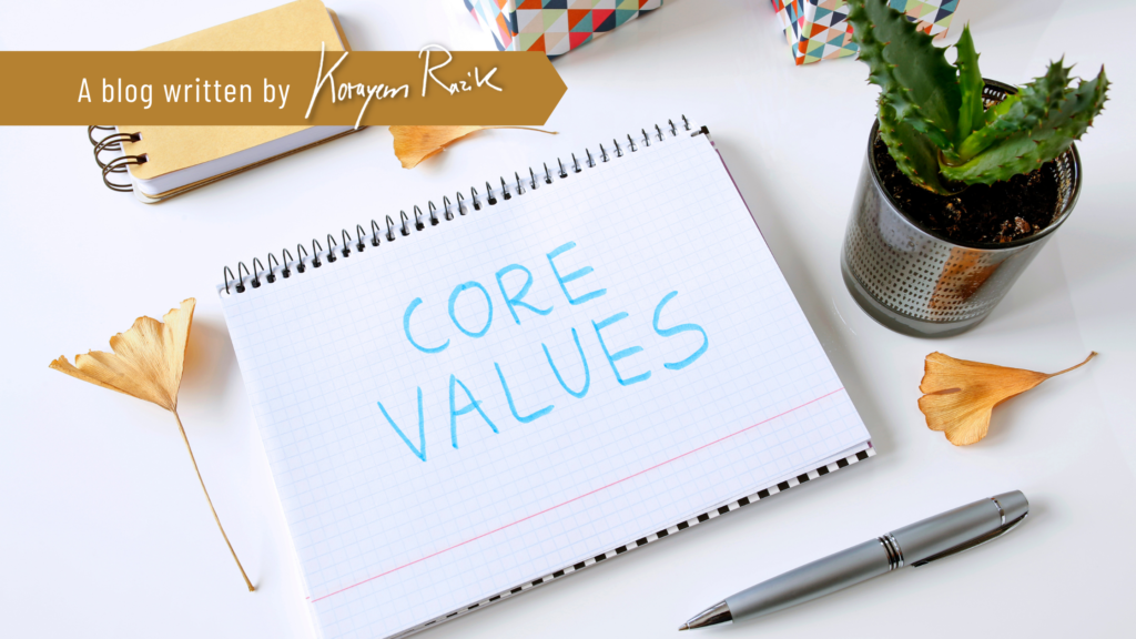 Finding out your core values